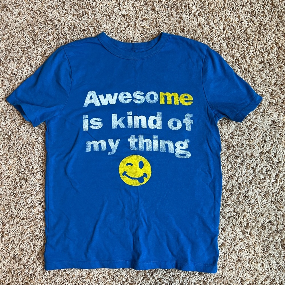Gap Kids Tshirt Boys Medium Short Sleeve - Awesome is Kind of My Thing